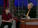 Justin Bieber On Late Show With David Letterman Paternity DNA Test