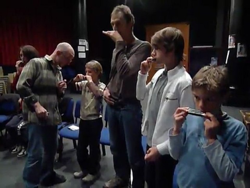 Stage d'initiation harmonica avec Antoine Laville - 2ème jour