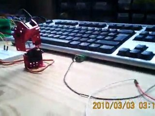 Pan + Tilt controlled by a PIC16F877A