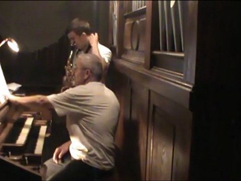 françois et antoine - orgue de Salindres et saxophone - fête de la musique 2011