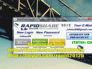 Free RapidShare RapidPro  Rapids Generator 2012 2.0v Rapid Download