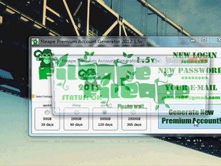 Free fileape Premium Account Generator 2012 1.5v Download