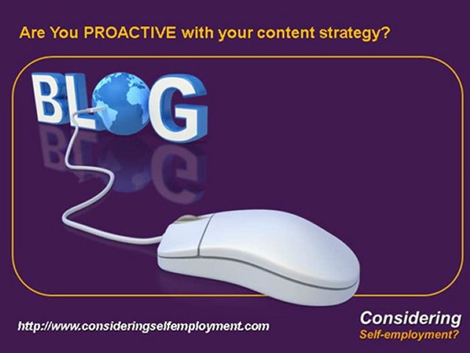 Becoming Self employed and Social Media Marketing Strategy