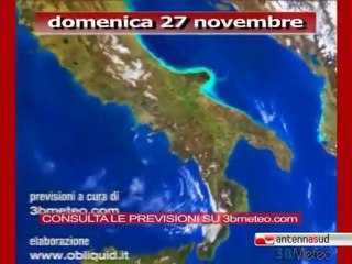 Previsioni del tempo, domenica 27 novembre