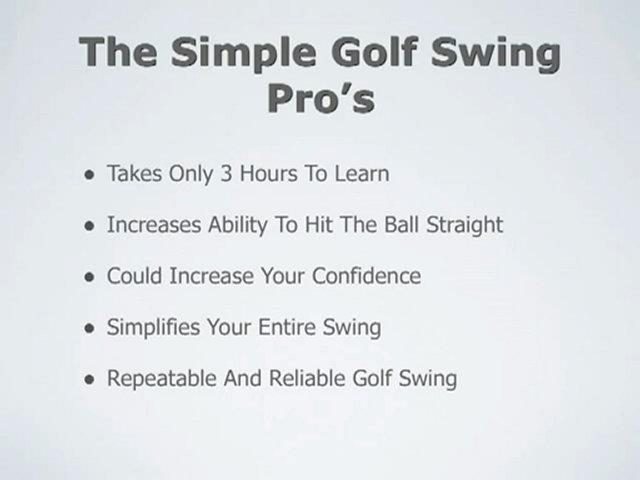 The Simple Golf Swing Review