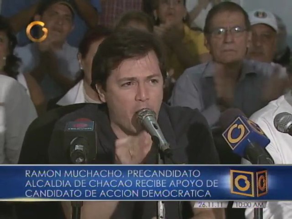 Ramón Muchacho recibe apoyo de AD para la Alcaldía de Chacao