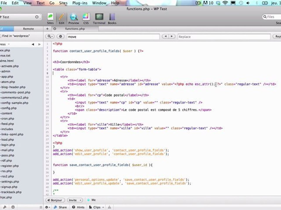 Ajouter des champs personnalisés dans l'administration des membres WordPress