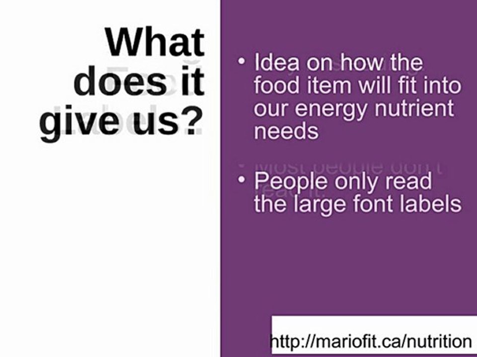 How to read food labels?