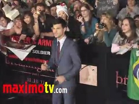 Taylor Lautner Breaking Dawn Part 1 World Premiere ARRIVALS