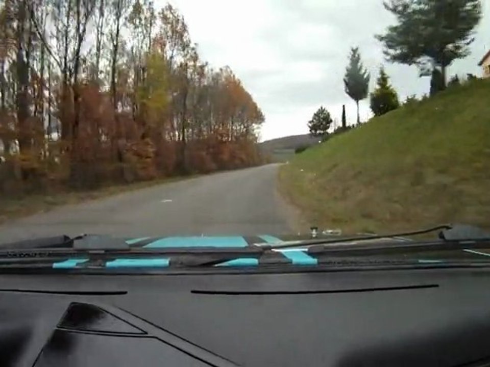 A bord de la deux  zéro cinq de Lionel Bouquet, Rallye Monts et coteaux 2011