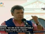 Santos condena muerte de retenidos por las FARC