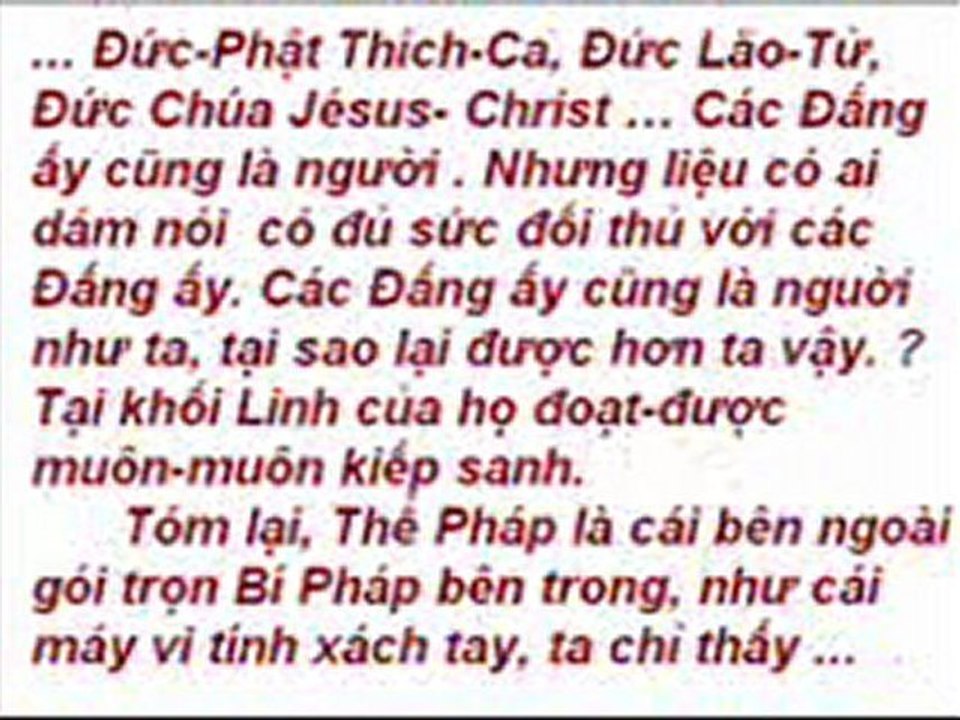 Bí Pháp Yếu Lược - Bài 3-13 - 11-2011