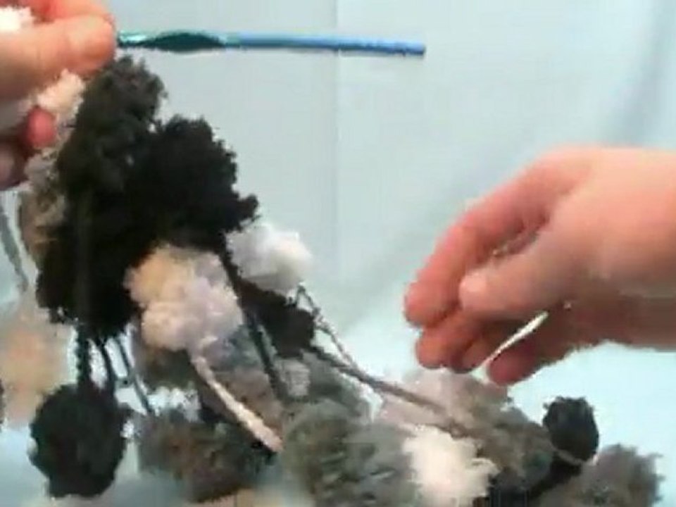 Crochet Pom Pom Scarf