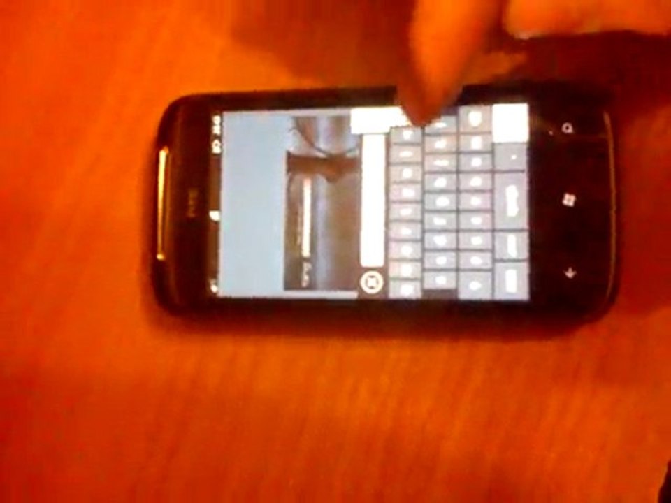 pierwsze kroki po HTC 7 mozart, efekto Multi-Touch