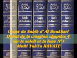 49. Cours du Sahih d' Al Boukhari Début de la création chapitre 4 sur le soleil et la lune 1/3