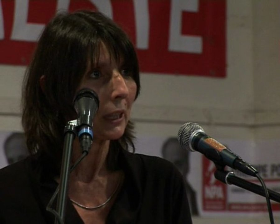 Meeting du NPA: intervention de Christine Poupin