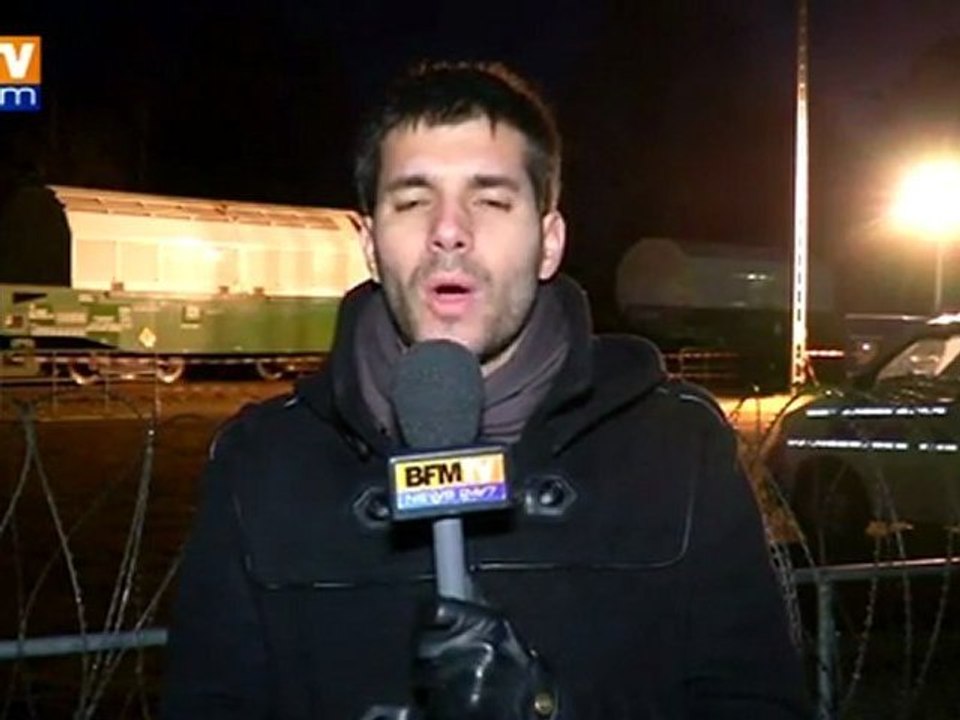 Le train de déchets nucléaires arrivé au terminus