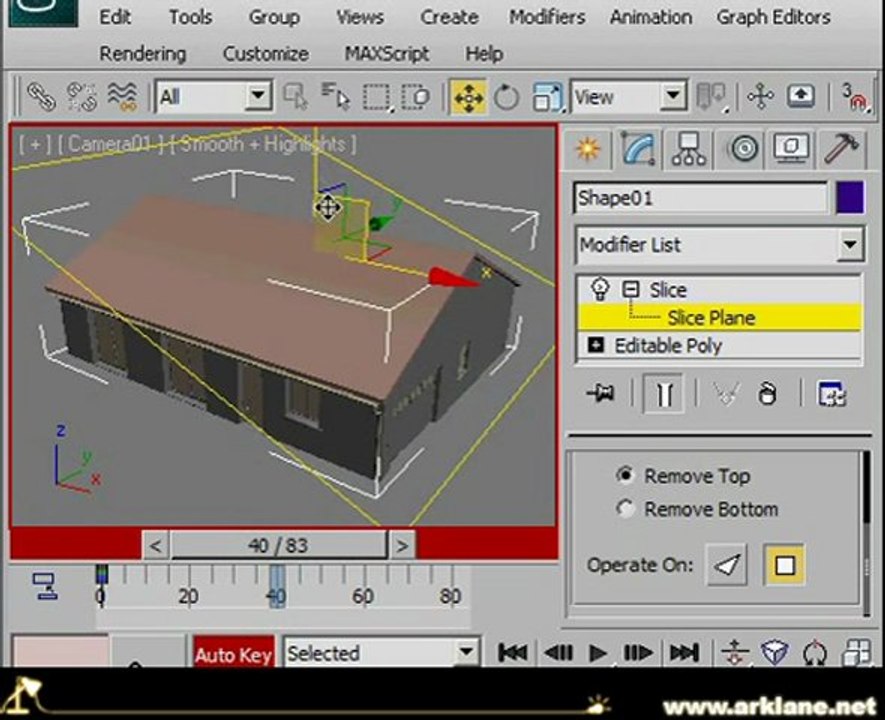3ds max une coupe en animation