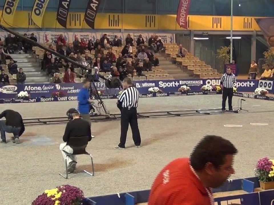 Finale du tournoi de tir de précision du trophée des villes à pétanque de Nevers