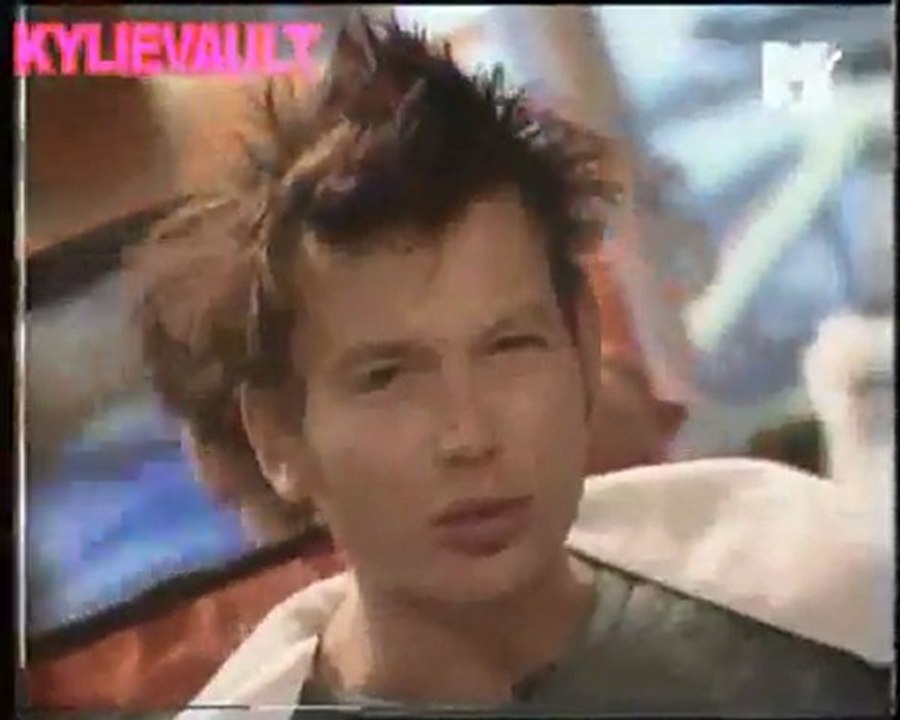 Kylie Minogue talking about  Her Hairstyles - MTV News 1995