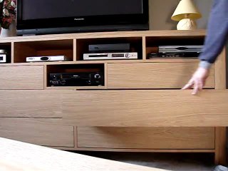 Meuble TV tiroirs ouverture push
