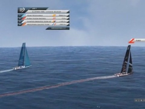 Volvo Race : le résumé de la première étape en 3D