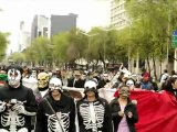 Calaveras contra el crimen en México