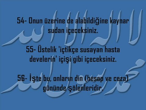 Mahir Hoca Vakia Suresi Mealli