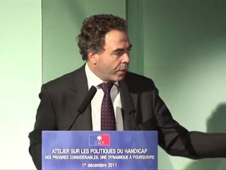 UMP - Atelier Handicap - Discours de Luc Chatel