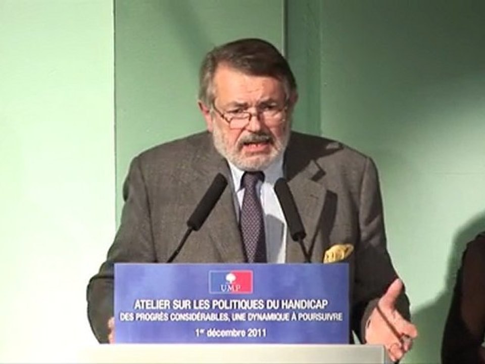 UMP - Atelier handicap - Discours de Jean-François Chossy