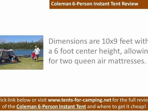 Coleman 6 Person Instant Tent Review