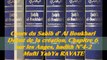 63. Cours du Sahih d' Al Boukhari Début de la création chapitre 6 sur les Anges, hadith N°4-2