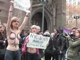 Occupy Wallstreet Protest By FEMEN US OWS