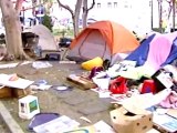 LA protesters stand firm after defying eviction