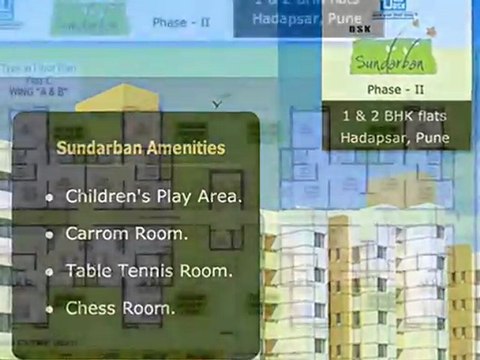 DSK Sundarban Phase II - Smartly designed 1 & 2 BHK flats at Hadapsar, Pune for a luxurious and comfortable life