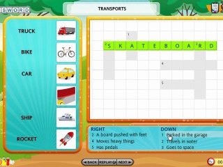 Vocabulary Games | Crossword Games | Vocabulary Building Games | Crossword Puzzle | Vocabulary Word Lists