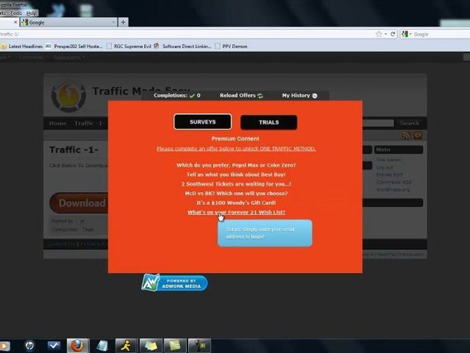 Secret Free  traffic generation methods
