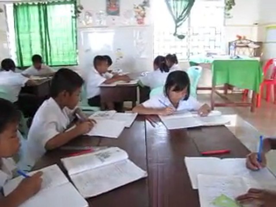 En classe avec Davy.