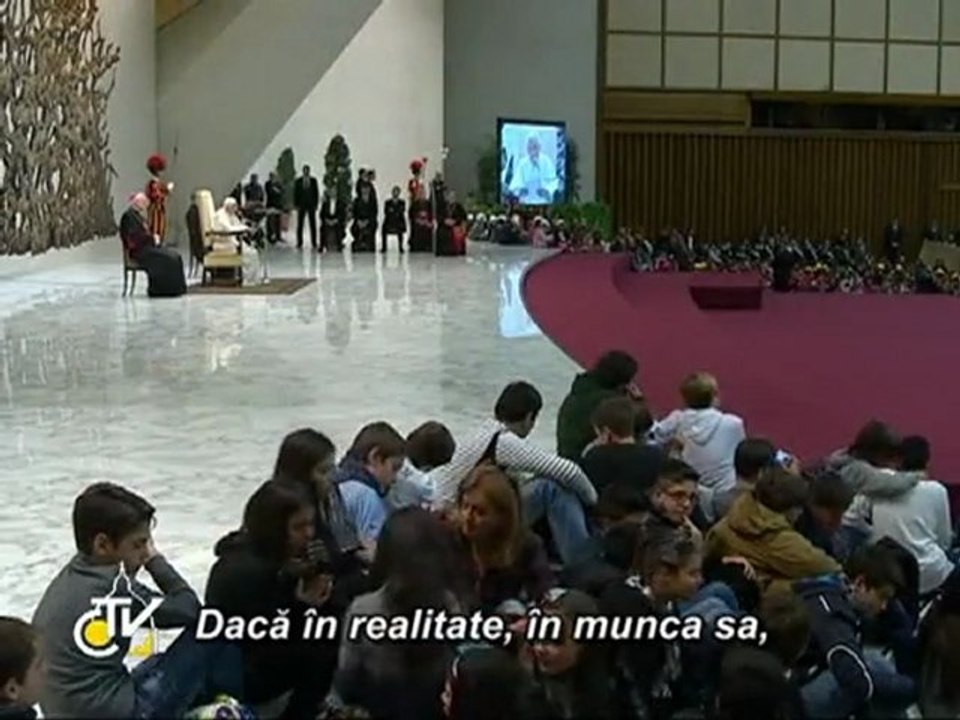 Benedict al XVI-lea: „Respectul pentru om şi cel pentru natură sunt un singur lucru”