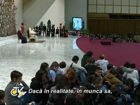 Benedict al XVI-lea: „Respectul pentru om şi cel pentru natură sunt un singur lucru”