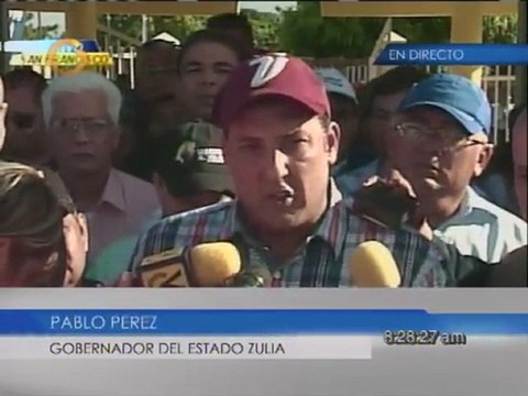 Pablo Pérez asegura que se atiende a zonas afectadas por lluvias