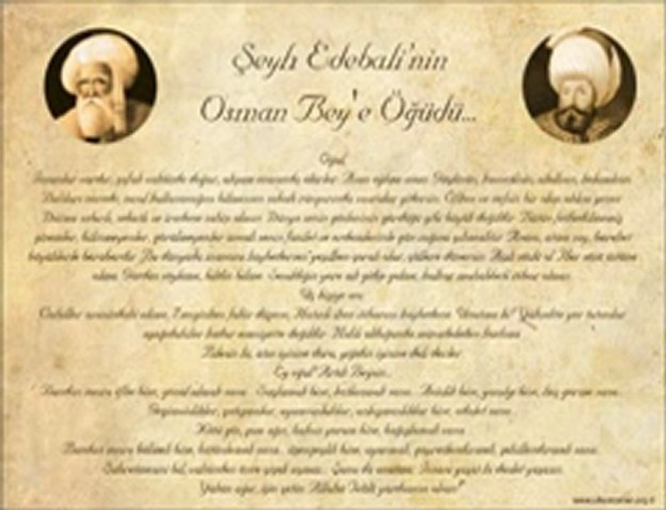 Şeyh Edebali'nin Osman Bey'e Nasihatı