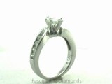 FDENS4028PER  Pear Shape Diamond Engagement Ring In Swirl Channel Setting