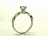 FDENS3044MQR  Marquise Brilliant Pave Diamond Split Swirl Engagement Ring