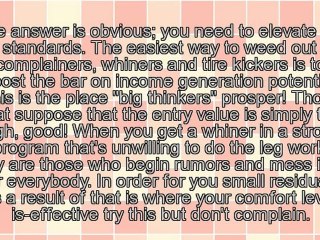 Why You Ought to Select Wealth and Not Residual Crumbs!