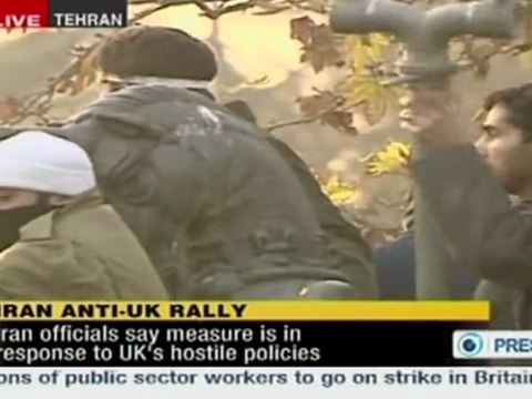 Iran protesters storm British embassy