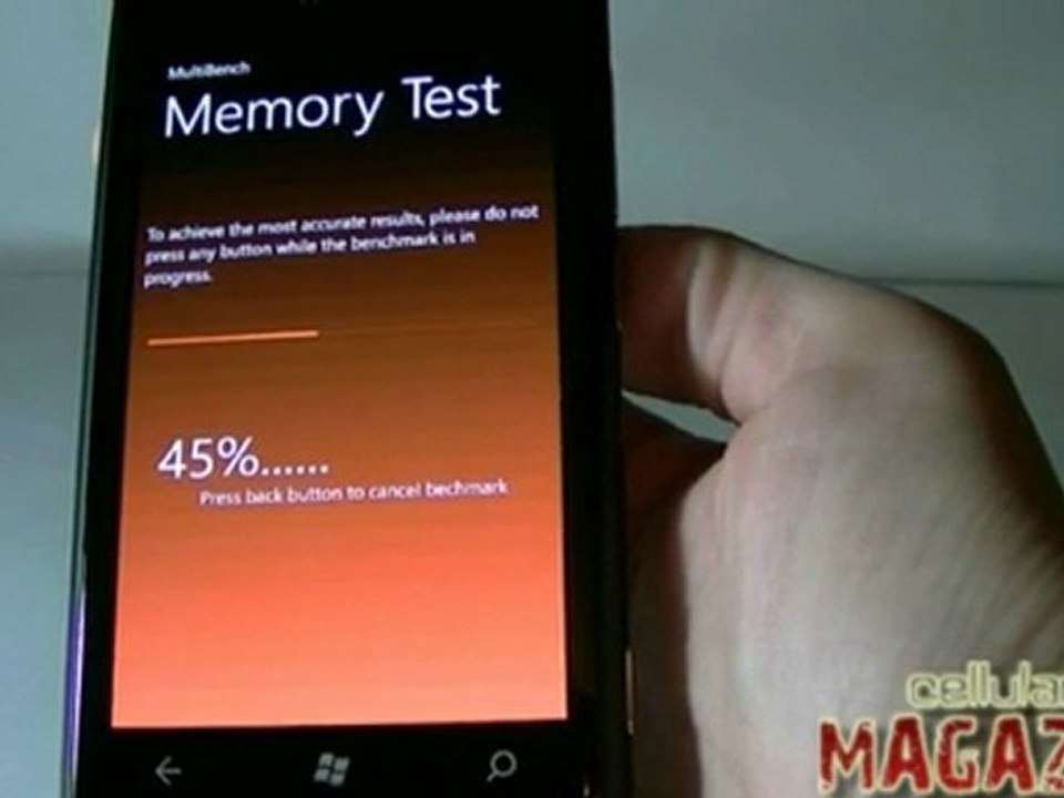 Multi Benchmark sul Nokia Lumia 800