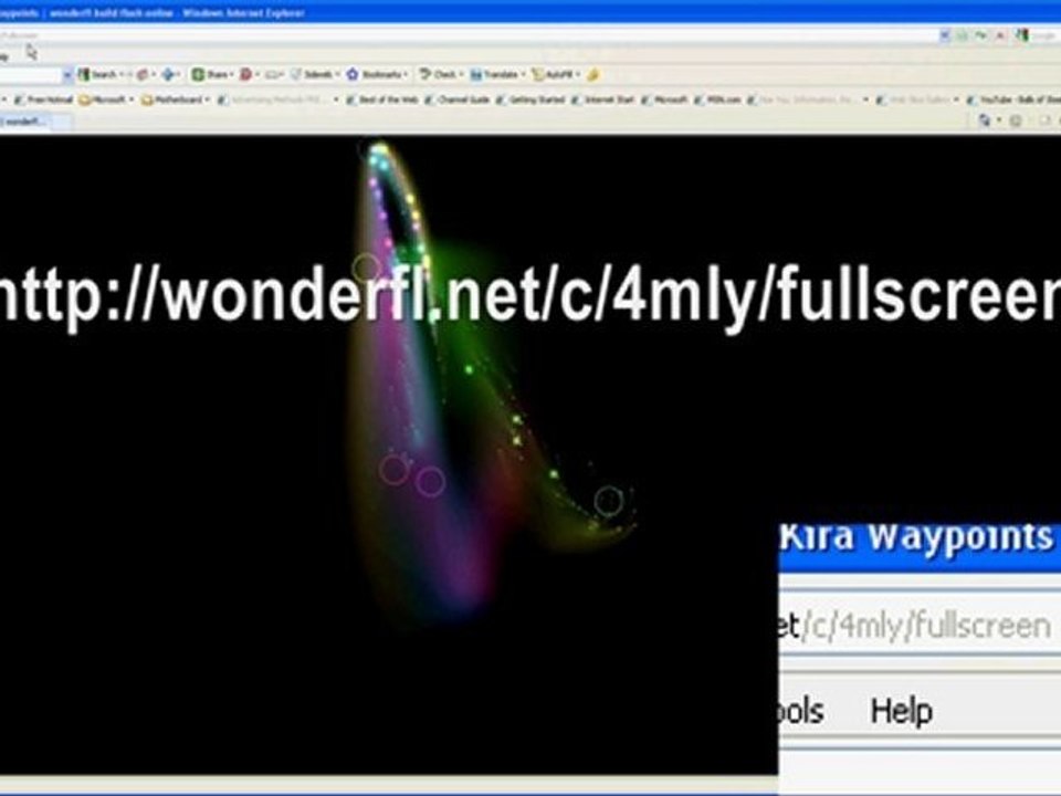 Artistic Flash also quite relaxing. Interact with flash webpage. Quite beautiful IMHO