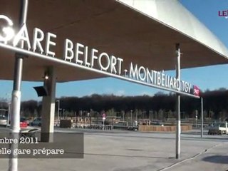 Visite de la gare Belfort-Montbéliard TGV avant son inauguration