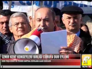 İzmir Kent Konseyleri Birliği Cürufa Dur Eylemi